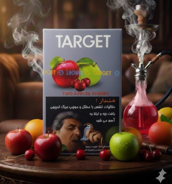 تنباکو تارگت دو سیب آلبالو – طعم خوش‌عطر، شیرین‌ترش و دوددهی عالی